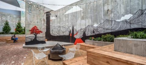 REI DC Flagship Courtyard