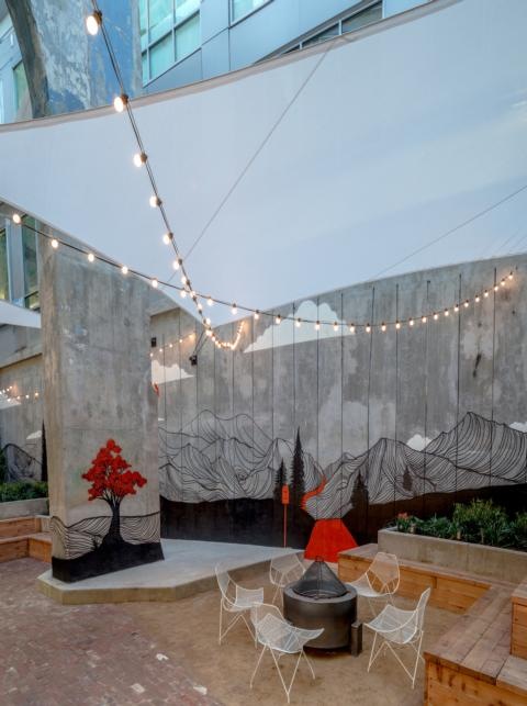 REI DC Flagship Courtyard
