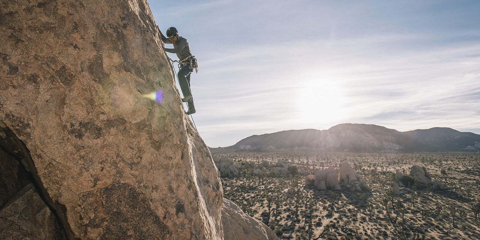 Woman climbing