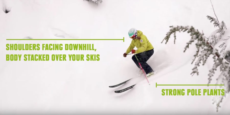 Five tips that make skiing steeps (a little bit) easier