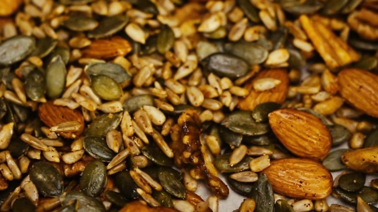 Cloe-up shot of trail mix