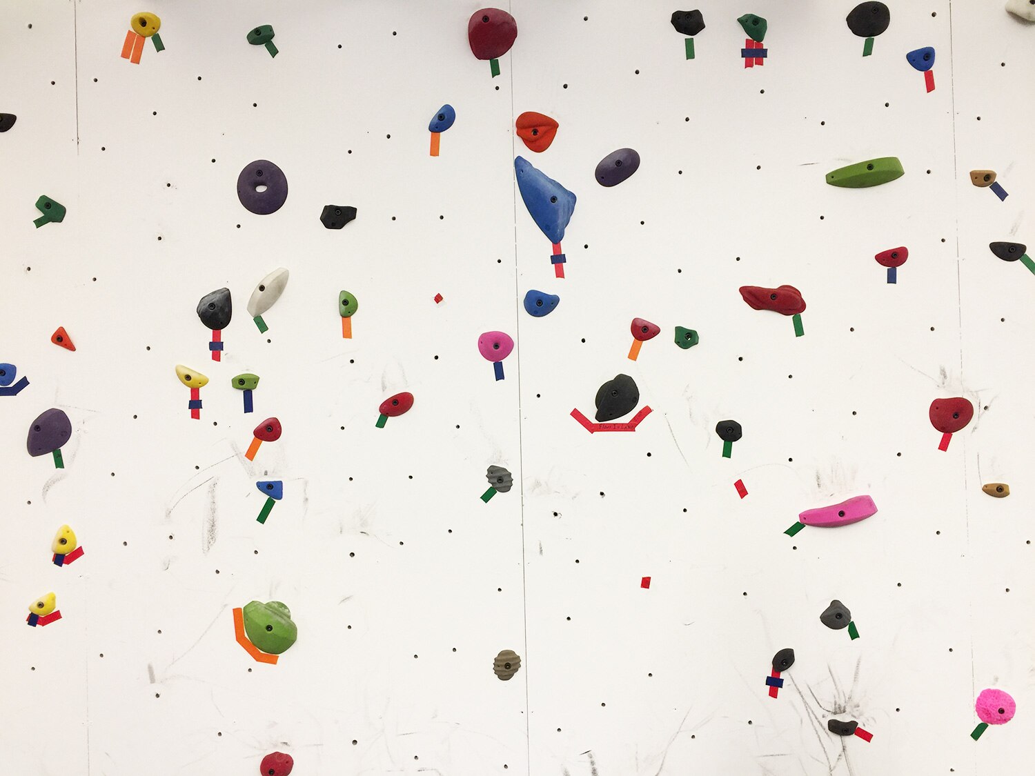 The author's home climbing wall
