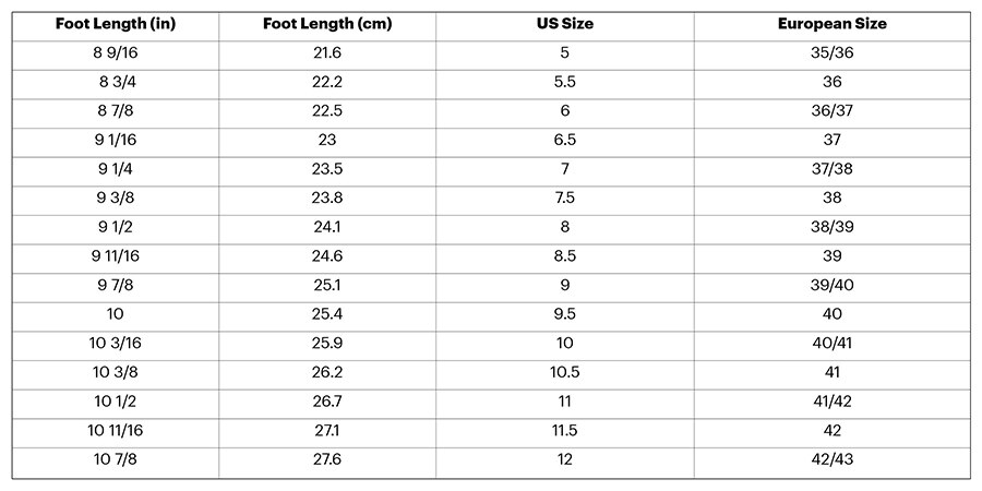 Shoe Sizing Guide: How To Measure Your Shoe Size & Width