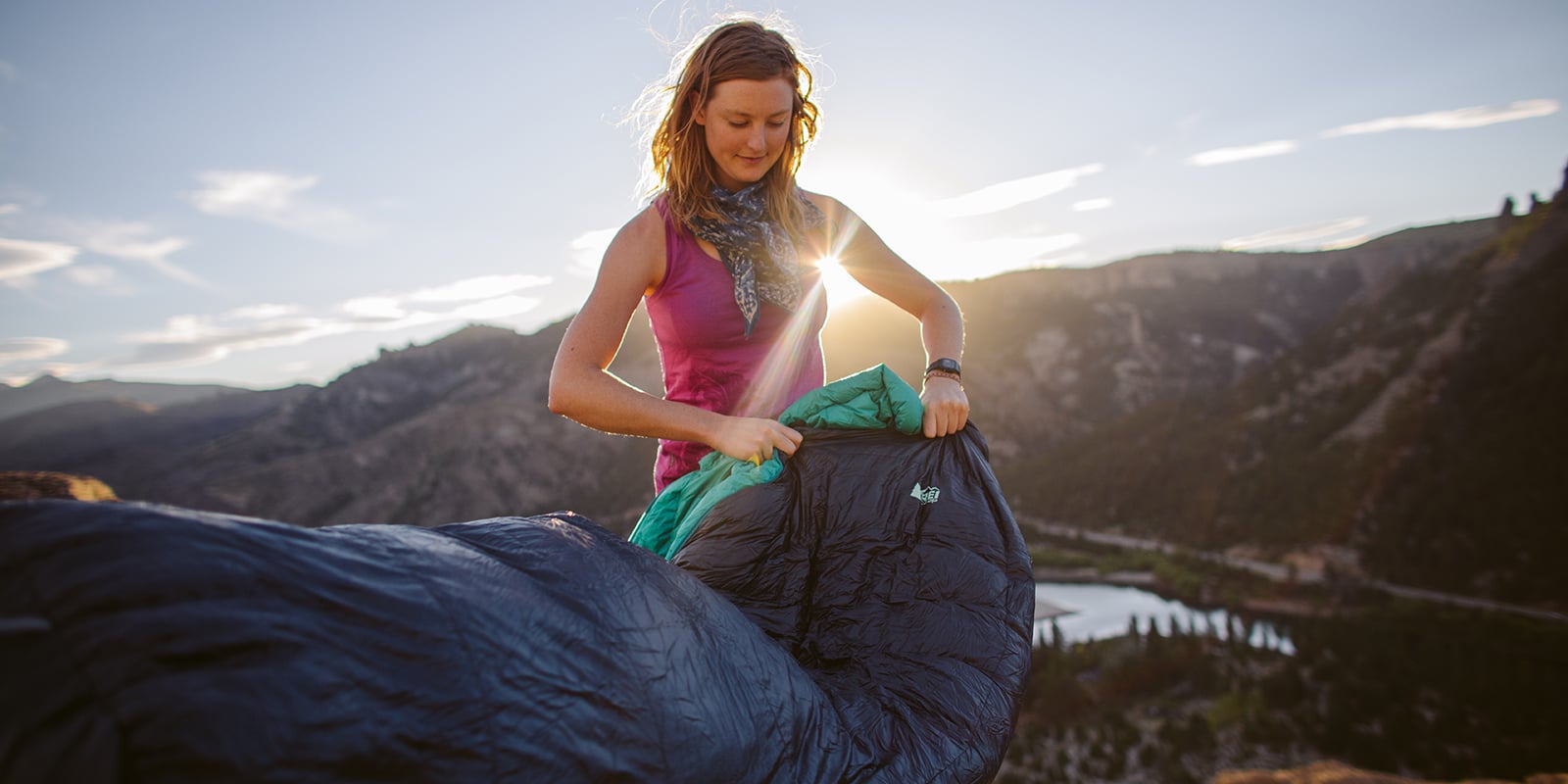 Washing a down sleeping bag with a duct tape patch - Backpacking Light