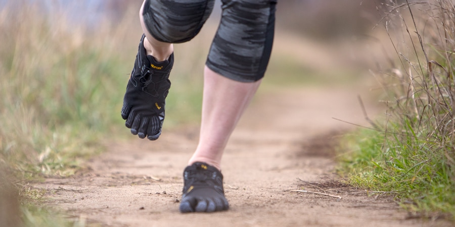 running barefoot