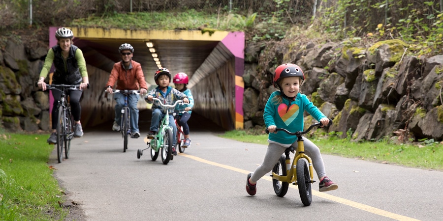 kids driving bike