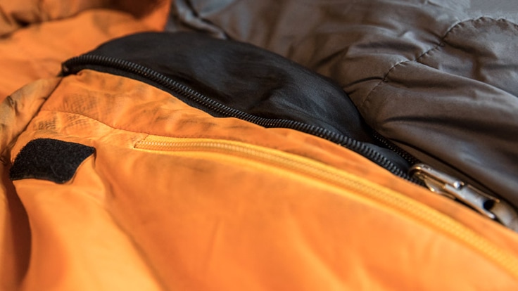 A dirty sleeping bag