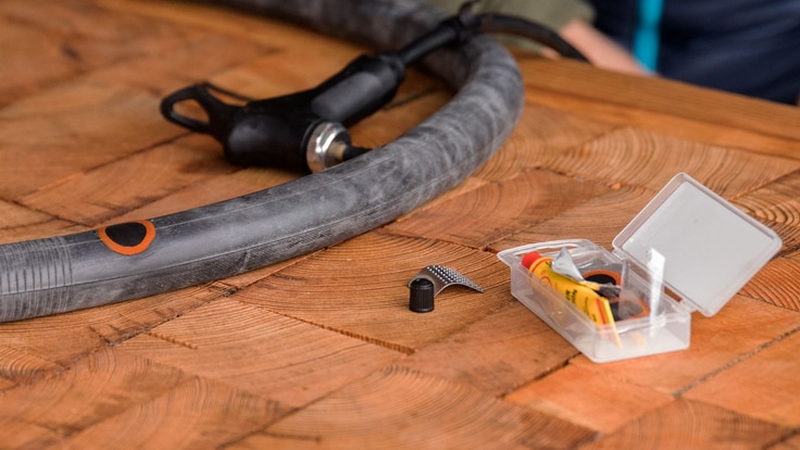fixing bike tire tube