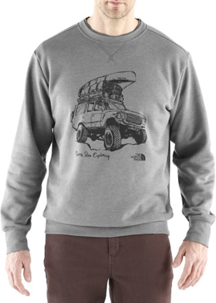 the north face sweatshirt grey