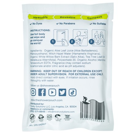 Shower Pouch Gigantic Body Wipe - 2' x 1' 1