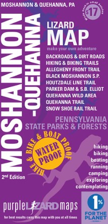 Purple Lizard Maps Moshannon-Quehanna Pennsylvania Map - 2nd Edition 0