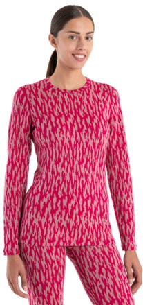 Icebreaker Merino 260 Vertex Long-Sleeve Crewe Glacial Flow Base Layer Top - Women's 1