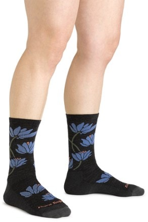 Darn Tough Lilies Crew Socks - Women's 1