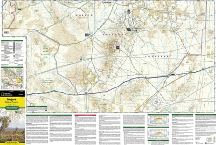 National Geographic Mojave National Preserve Trail Map 2