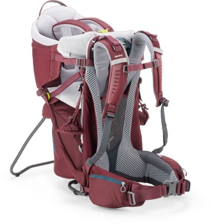 Deuter Kid Comfort Child Carrier Back view (Maroon)