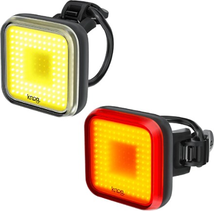 Knog Blinder Square Front and Rear Bike Light Twinpack 3