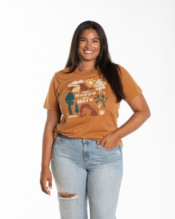 The Landmark Project Just Happy to Be Here T-Shirt 2
