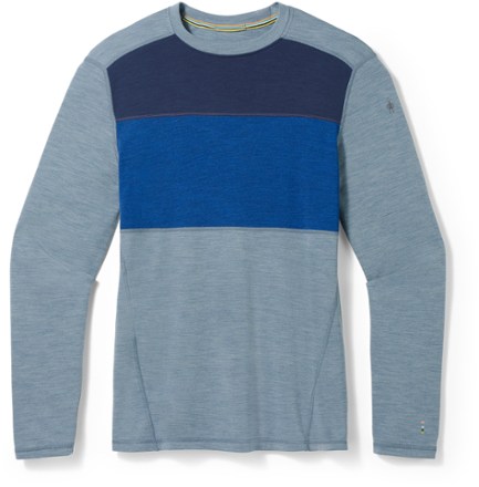 Smartwool Classic Thermal Merino Colorblock Base Layer Crew Top - Men's 0