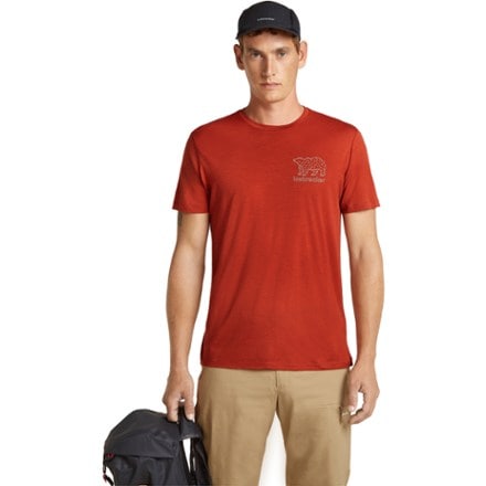 Icebreaker Merino 150 Tech Lite Forest Footsteps T-Shirt - Men's 4