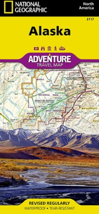 National Geographic Alaska Adventure Travel Map 0