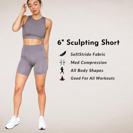 Oya Femtech Apparel 6" High-Waist Sculpting Shorts - Women's 9