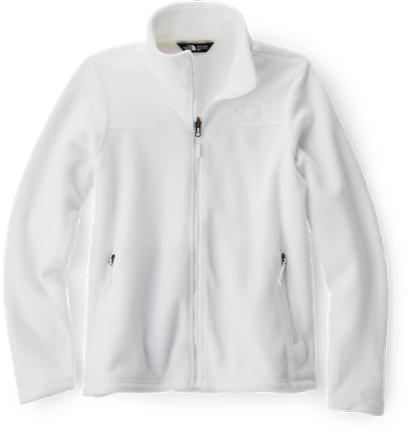 womens white north face fleece