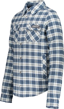 Obermeyer Avery Flannel Insulated Shirt Jacket - Icy Mey Plaid - Boys' 4