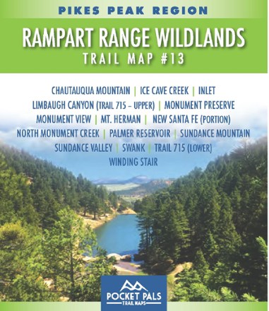 Pocket Pals Trail Maps Pikes Peak Region: Rampart Range Wildlands Trail Map #13 0