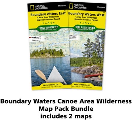 National Geographic Boundary Waters Canoe Area Wilderness Topographic Map Pack 1