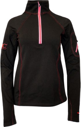 Top view (Black/Hot Coral)