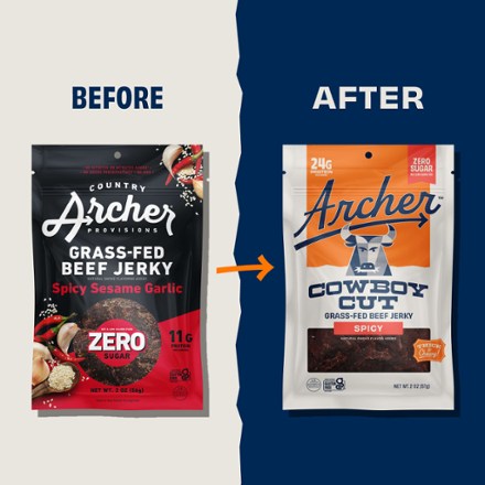 Country Archer Jerky Co. Zero Sugar Grass-Fed Beef Jerky - 2 oz. 2