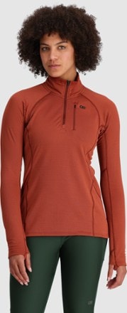 Outdoor Research Vigor Grid Fleece Quarter-Zip Pullover - Women's 1