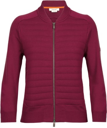 Icebreaker ZoneKnit Insulated Knit Bomber Jacket Women's REI Coop