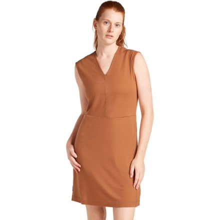 Icebreaker Merino 200 Granary V-Neck Dress 1