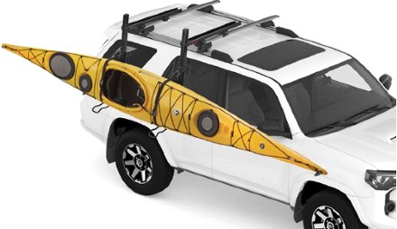 Yakima ShowDown Kayak/SUP Rack Shown open (Black)