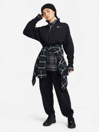 Nike Phoenix Fleece Oversize Half-Zip Crop Sweatshirt - Women's 6