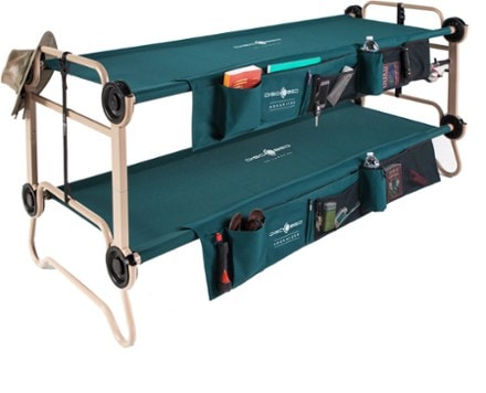 Disc-O-Bed Large Bunk Cots with Organizers 5