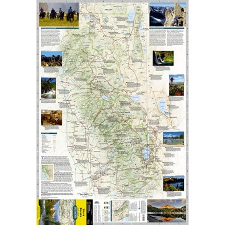 National Geographic Sierra Nevada Destination Map 2