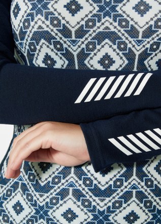 Helly Hansen LIFA Merino Midweight 2-in-1 Graphic Half-Zip Base Layer Top - Women's 5