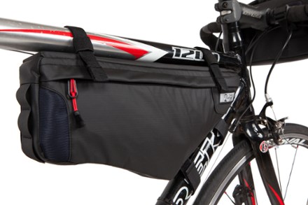 Frame bags are a good way to store biking equipment on rides