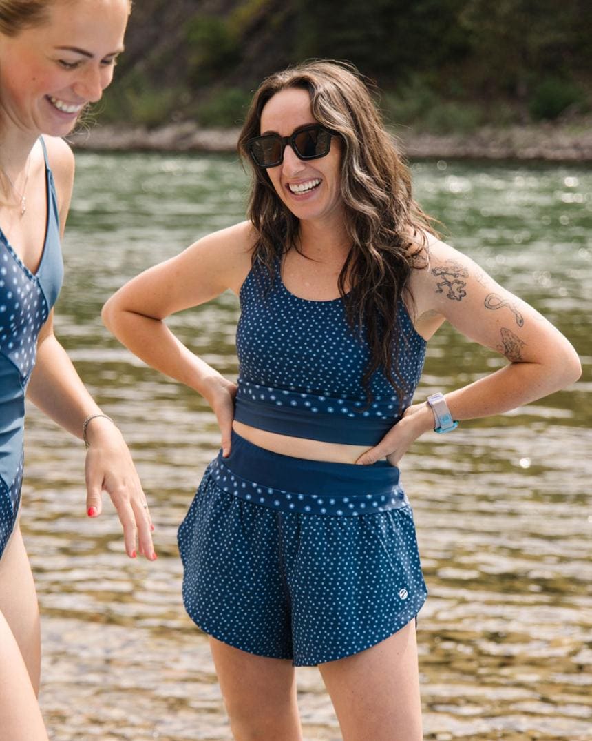 Location Image for Cut Back Crop Swimsuit Top - Women's