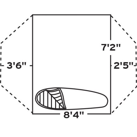Tent Floor Plan (Sage/Mesa Orange)