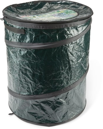 45 Gallon Garbage Can Trash Bin Wheeled Outdoor Heavy Duty Plastic Black