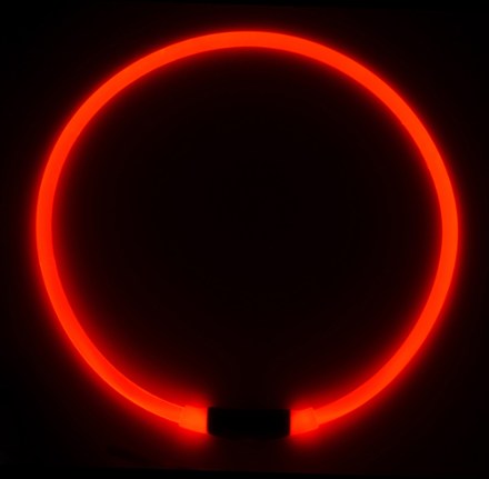 Bulk with light on, black background (Red)