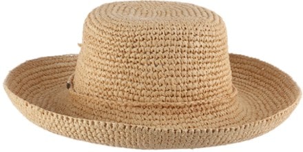 Scala Sienna Petite Crochet Raffia Sun Hat - Women's 2