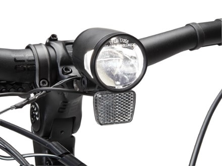 Co-op Cycles CTY e2.2 Electric Bike Rear fender & disc brakes (Twilight Blue)