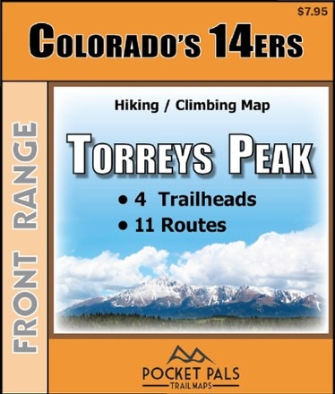 Pocket Pals Trail Maps Colorado 14ers - Torreys Peak Trail Map 0
