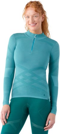 Smartwool Intraknit Thermal Merino Quarter-Zip Base Layer Top - Women's 1