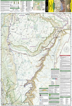 National Geographic Grand Canyon National Park Trail Map - East 1