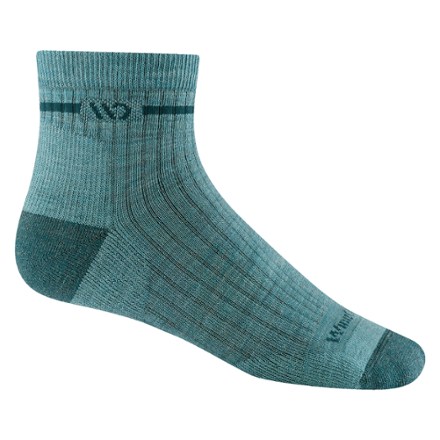 Wide Open Single Stripe Cushioned Quarter Socks - Women's 0
